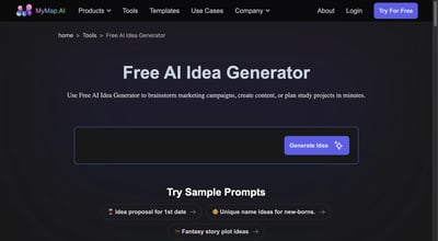 MyMap.AI Ideengenerator preview